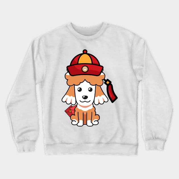 Cute French Poodle Lunar new year Crewneck Sweatshirt by Pet Station